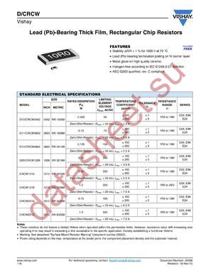 CRCW0402562MZKTA datasheet  