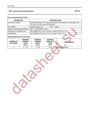 CSH-EP10-2S-8P datasheet  