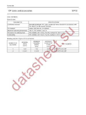 CSH-EP13-1S-10P datasheet  