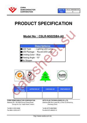 CSLR-N502SB4-A0 datasheet  