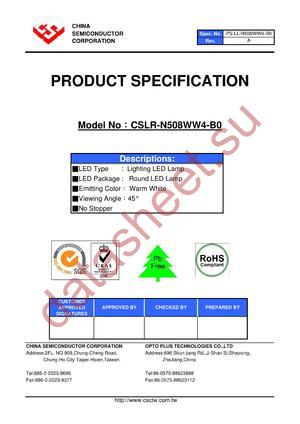 CSLR-N508WW4-B0 datasheet  