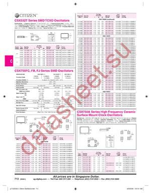 CSX750FBC1.843200MTR datasheet  