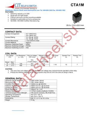 CTA1M1ASP12 datasheet  