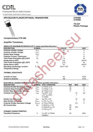 CTN368 datasheet  