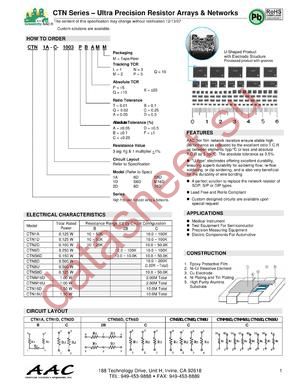 CTNS8D-C-1003CDXNM datasheet  