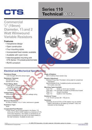 110MA103A1 datasheet  