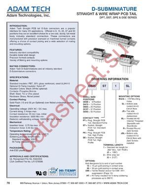 DA15SE1R datasheet  