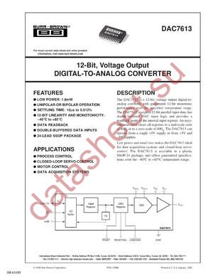 DAC7613E-1K datasheet  