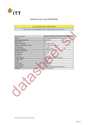 DDMMY-50S-M datasheet  