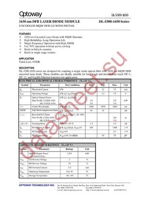 DL-5325-1650-VLS datasheet  