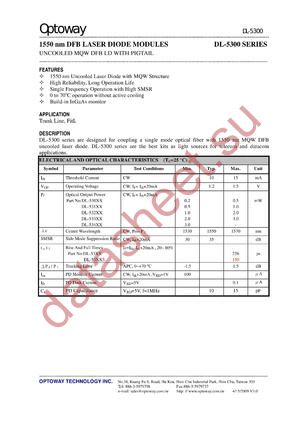 DL-5348S-XL datasheet  