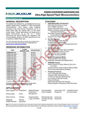 DS89C430MNL datasheet  