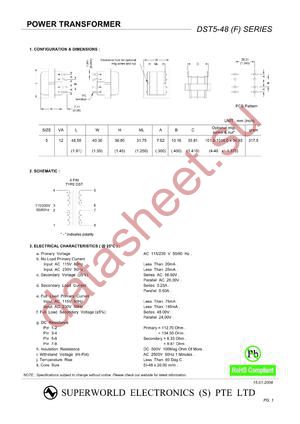 DST5-48 datasheet  