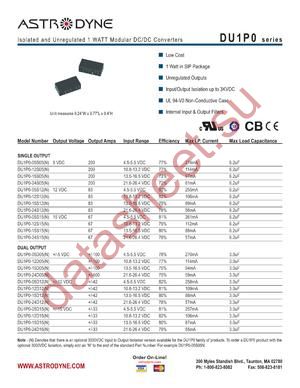 DU1P0 datasheet  