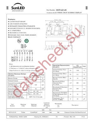 DUY14C3-B datasheet  