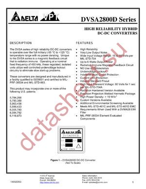 DVSA2800D datasheet  