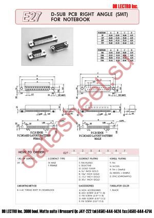 E27-25-F-S-T-B-C-1 datasheet  