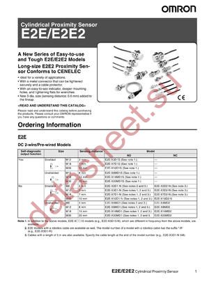 E2E-CR6B1 datasheet  