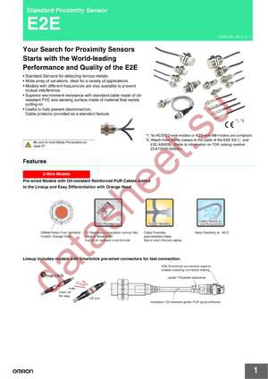 E2E-X10D1-M1TGJ datasheet  