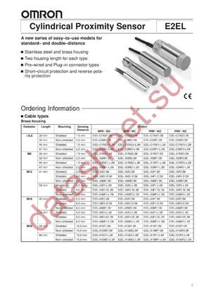 E2EL-C1R5E1-L2M datasheet  