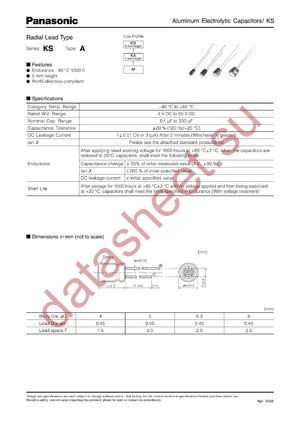 ECEA0JKS101 datasheet  