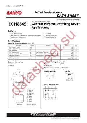 ECH8649_12 datasheet  