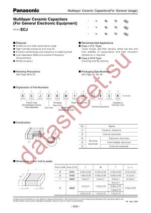 ECJ0EB1H122K datasheet  