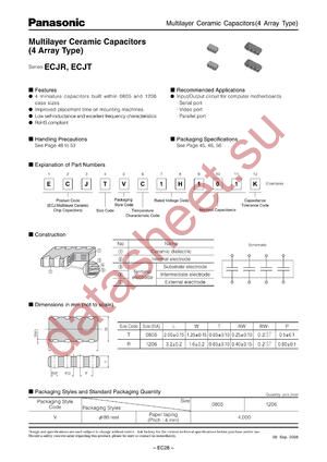 ECJRVB1H222M datasheet  