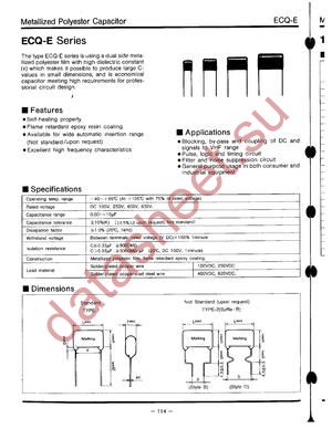 ECQE1395KZ datasheet  