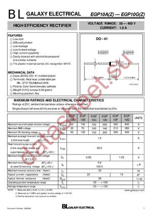 EGP10CZ datasheet  