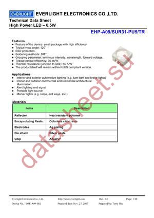 EHP-A09 datasheet  