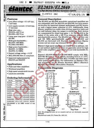 EL2040L datasheet  