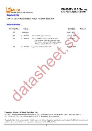EM640FR16AS-85L datasheet  