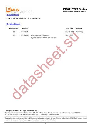 EM641FS16BU-10LF datasheet  