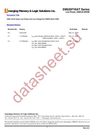 EM6641FS16FT-12LL datasheet  