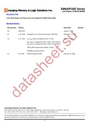 EM680FS8AW-70S datasheet  