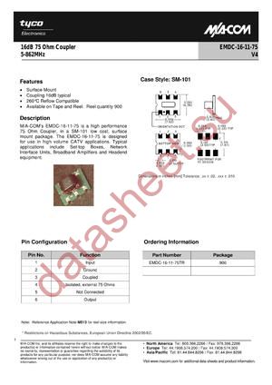 EMDC-16-11-75TR datasheet  