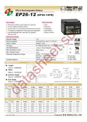 EP26-12FR datasheet  