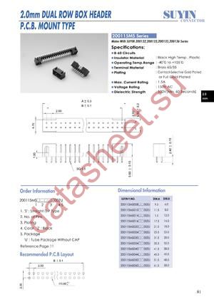 200115MS datasheet  