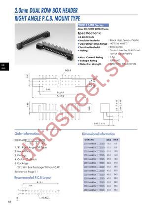 200116MR datasheet  