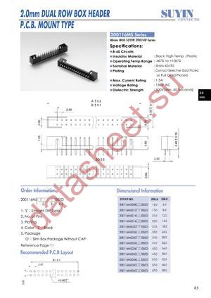 200116MS datasheet  