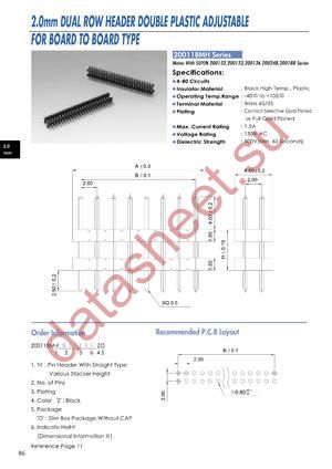 200118MH datasheet  