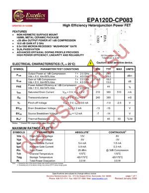 EPA120D-CP083 datasheet  