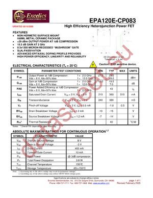 EPA120E-CP083 datasheet  