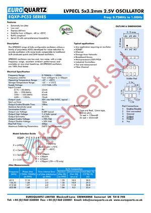 EQXP-PC526R-622.080000 datasheet  