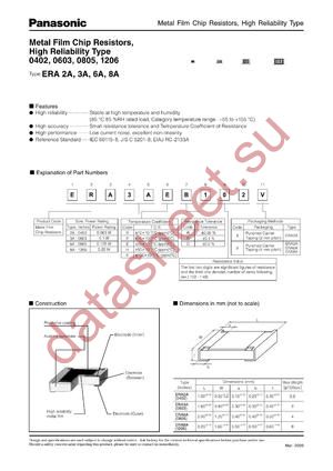 ERA2AED102X datasheet  