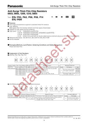 ERJP081206 datasheet  