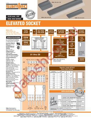 ESQ-132-14-G-D datasheet  