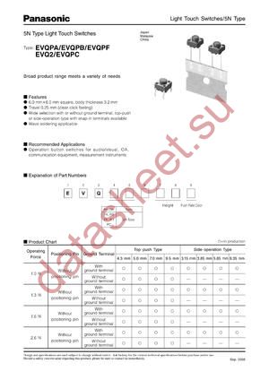 EVQPF103M datasheet  