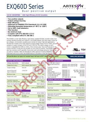 EXQ60-48D3V3-2V5 datasheet  